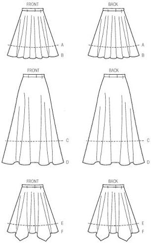 McCall's Pattern Company M6994 Misses' Skirts, Size Y (X-Small-Small-Medium) in Saudi Arabia