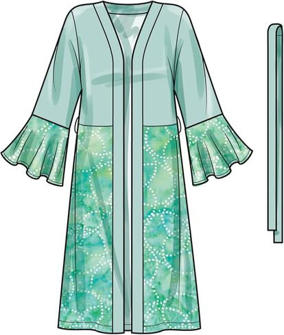 Simplicity SS9602H5 Misses' Caftan and Wrap Sewing Pattern Packet, Design Code S9602, Sizes 6-8-10-12-14 in Saudi Arabia
