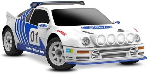 TRAXXAS MINI RALLY VXL 1:10 مقياس RC نموذج سيارة كهربائية زرقاء فورد RS200 4x4 بدون فرش RTR مع 2S LiPo/شاحن in Saudi Arabia