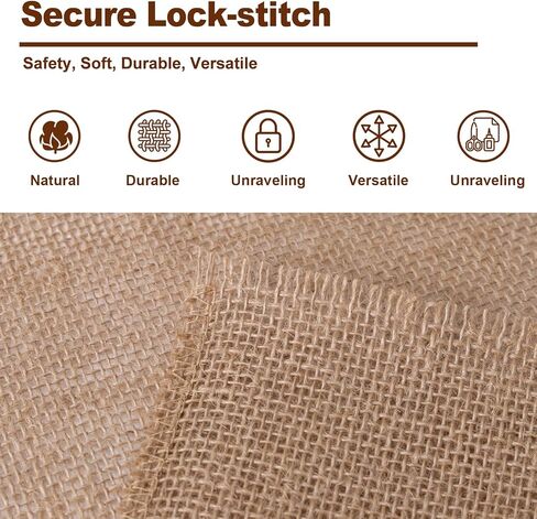 Natural Burlap Fabric Roll, 15FT Jute Ribbon for Gift Wrapping Craft Projects Wedding Decoration Home Decoration (Burlap, 6 Inch(15cm)) in Saudi Arabia