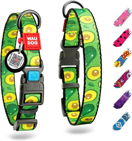 طوق للكلاب من النايلون مع حامل هوائي - قابل للتعديل للكلاب الكبيرة والصغيرة والمتوسطة - أطواق للجراء من السلالات الكبيرة - أطواق للأولاد والبنات in Kuwait