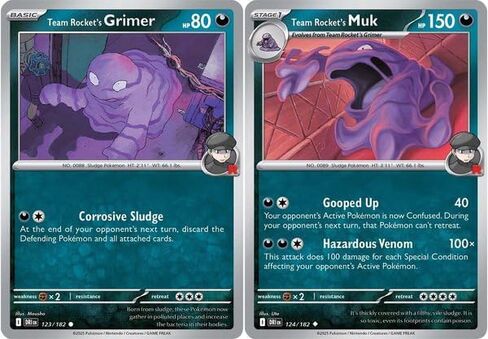 Team Rocket’s Muk 124/182 – المنافسون المقدرون – مجموعة بطاقات بوكيمون in Kuwait