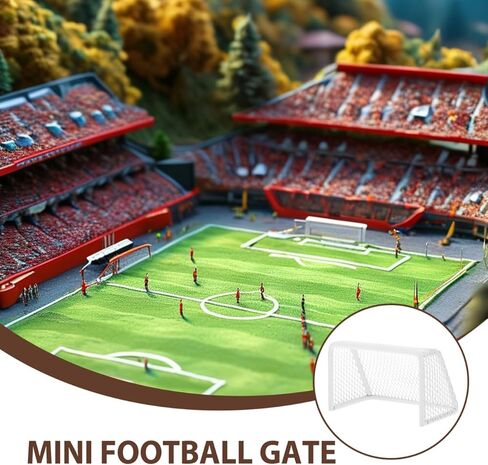 KESYOO Miniature Soccer Goal for Dollhouse Portable Tiny Football Net for Dollhouse Decor Fish Tank Play and Mini Sports Games Enhances Motor Skills and Coordination in Saudi Arabia
