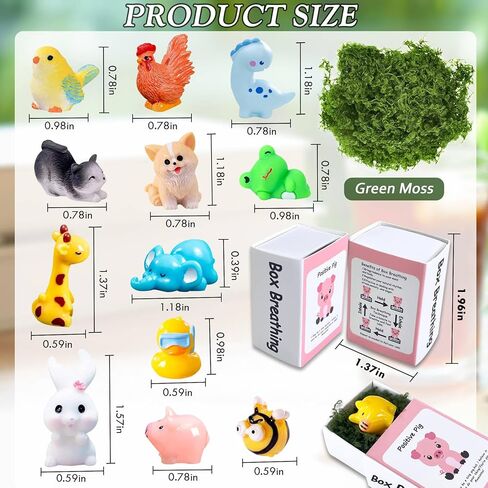 50 Set Positive Giraffe Gifts Bulk Employee Appreciation Gifts Box Breathing Gift Bulk for Coworker Team Desk Pets Thank You Teacher Giraffe Ornaments with Cheer up Card Box in Saudi Arabia