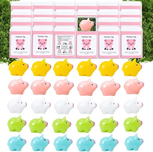 50 Set Positive Giraffe Gifts Bulk Employee Appreciation Gifts Box Breathing Gift Bulk for Coworker Team Desk Pets Thank You Teacher Giraffe Ornaments with Cheer up Card Box in Saudi Arabia