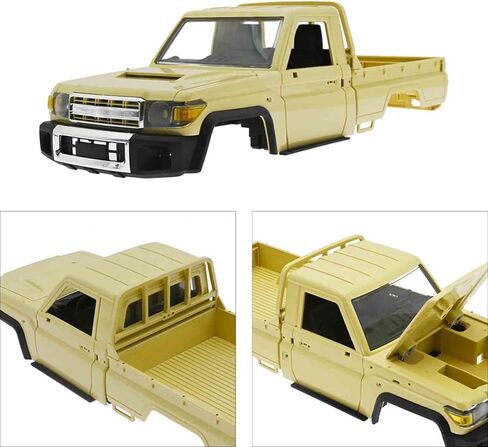 RC Pickup Shell RC Trucks Body Shell RC Spare Parts RC Body Shell for MN82 1:12 RC Crawler DIY Modification Accessory, Yellow in Saudi Arabia