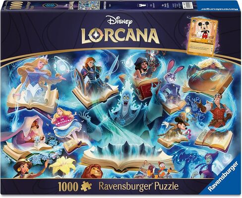 Ravensburger Disney Lorcana - Glimmers of The Realm: Sapphire 1000 Piece Jigsaw Puzzle | Premium Quality Made in Europe | FSC Certified Materials in Saudi Arabia