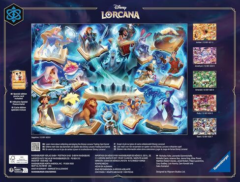 Ravensburger Disney Lorcana - Glimmers of The Realm: Sapphire 1000 Piece Jigsaw Puzzle | Premium Quality Made in Europe | FSC Certified Materials in Saudi Arabia