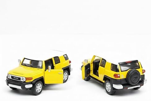 Kinsmart Canary Yellow Toyota FJ Cruiser SUV 136 Scale Diecast Car, SMALL in Saudi Arabia