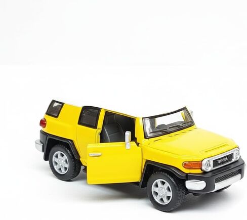 Kinsmart Canary Yellow Toyota FJ Cruiser SUV 136 Scale Diecast Car, SMALL in Saudi Arabia