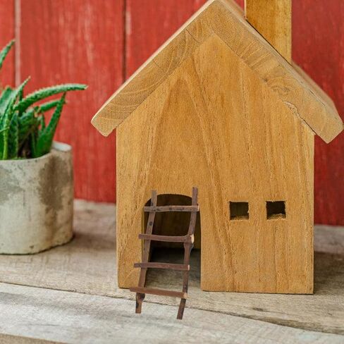 VOSAREA 2Pcs Small Decorative Micro Landscape Ladders Miniature Dollhouse Accessories for Fairy Garden Crafts 7.87 Inch Rattan Ladder Props in Saudi Arabia