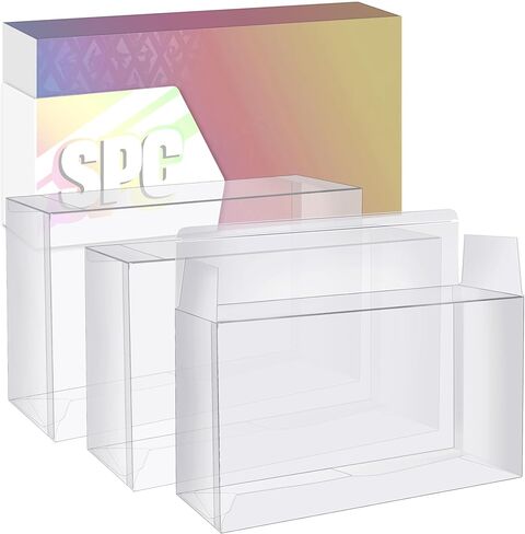 قطعة واحدة من واقي البلاستيك DEDC لمجموعة Prismatic Evolutions Super-Premium إصدار 2025، حافظة عرض PET شفافة مقاس 14.4 بوصة × 6.92 بوصة × 3.46 بوصة مصممة لـ 2025 SPC فقط (ليست لسلسلة UPC) in Kuwait