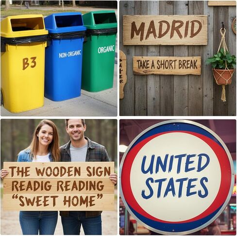 36-Pcs Reusable Letter Stencils for Painting - 1.5 Inch Alphabet & Number Stencils for Fabric, Wood, Wall, Signage DIY Projects in Saudi Arabia