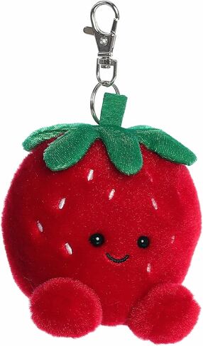 Aurora® Adorable Palm Pals™ Juicy Strawberry™ Clip-On- Fun Collectible Plush For Kids and Adult Collectors - Perfect For Backpacks and Birthday Gifts - Red 4 Inches in Saudi Arabia