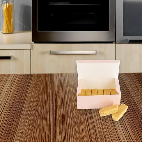 Pink Paper Candy Boxes with the Boss 10pk 7x3.375x2" 1lb. Bakery Gift Box with Lid Lasso Recipe Treats Cookies Packaging Light in Saudi Arabia