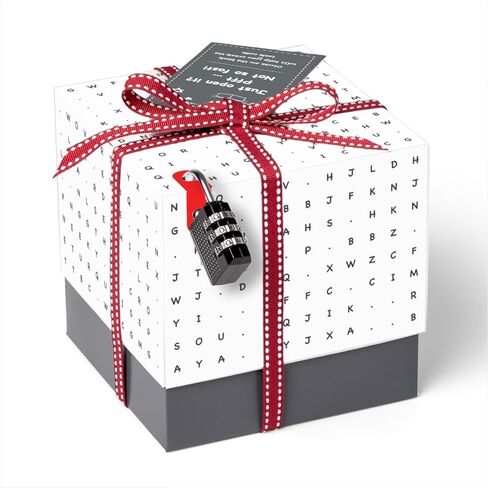 Puzzle Gift Box – Solve 3 Puzzles to Unlock The Surprise – Unique Packaging for Small Gifts, 2nd Generation (White) in Saudi Arabia