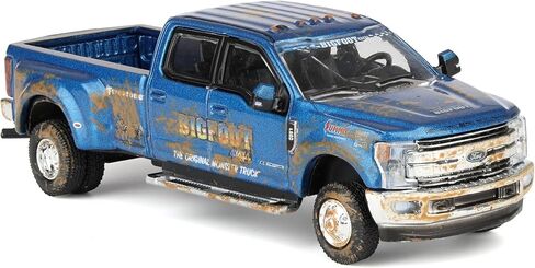 Greenlight 1/64 2019 Ford F-350 نسخة موحلة مزدوجة، بيج فوت #1 شاحنة الوحش الأصلية 51457-B in Saudi Arabia
