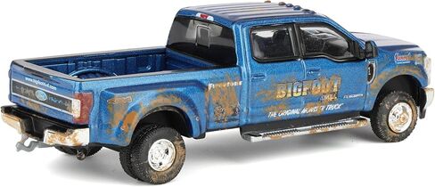 Greenlight 1/64 2019 Ford F-350 نسخة موحلة مزدوجة، بيج فوت #1 شاحنة الوحش الأصلية 51457-B in Saudi Arabia