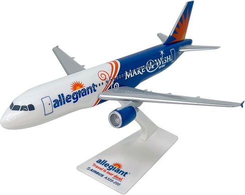 Flight Miniatures Allegiant Air Make-A-Wish A320-200 1:200 Scale - Plastic Snap Fit Model Airplane in Saudi Arabia