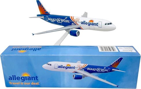 Flight Miniatures Allegiant Air Make-A-Wish A320-200 1:200 Scale - Plastic Snap Fit Model Airplane in Saudi Arabia