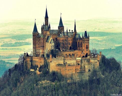 Burg Hohenzollern Castle Germany Mountain Painting by Numbers DIY Unique Canvas Oil Painting Kit Digital Painting 16x20inch Without Frame in Saudi Arabia