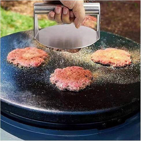 Circular Patty Maker and Bread Press Tool for Homemade Meals, Manual Burger and Sandwich Press Kitchen Gadget in Saudi Arabia