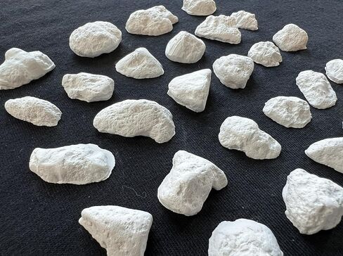 مجموعة من 30 نموذجًا جاهزًا للطلاء لمشهد السكك الحديدية من بولدر / مصبوبات الجص الصخري - غير مصبوغة، وتفاصيل بولدر وجرف بيضاء - مشهد على الصخور بمقياس N، HO، O من L&N Depot Railworks in Kuwait