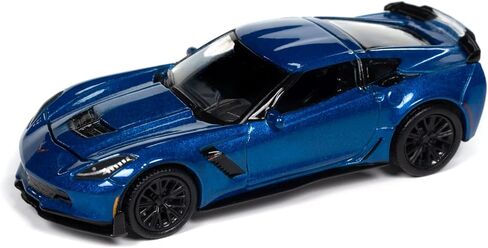 Autoworld 2019 Chevy Corvette Z06 Blue 1/64 Diecast Model Car AWSP165-B in Saudi Arabia