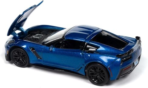 Autoworld 2019 Chevy Corvette Z06 Blue 1/64 Diecast Model Car AWSP165-B in Saudi Arabia