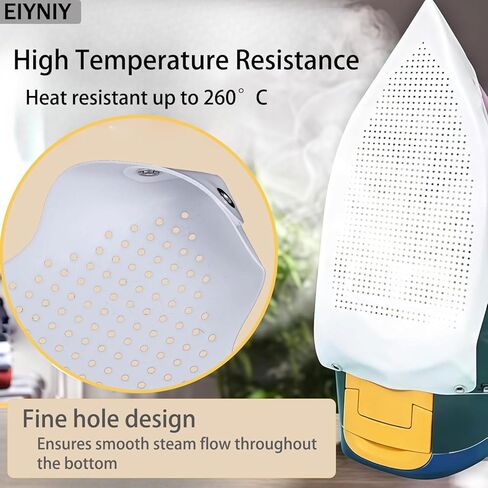 Iron Cover, Universal Heat-Resistant Silicone Soleplate Protector for Electric Irons - Prevents Burns, Scorch Marks & Sticking on Delicate Fabrics Like Silk (1 Set EY-006) in Saudi Arabia
