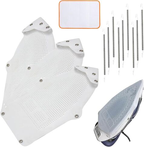 Iron Cover, Universal Heat-Resistant Silicone Soleplate Protector for Electric Irons - Prevents Burns, Scorch Marks & Sticking on Delicate Fabrics Like Silk (1 Set EY-006) in Saudi Arabia