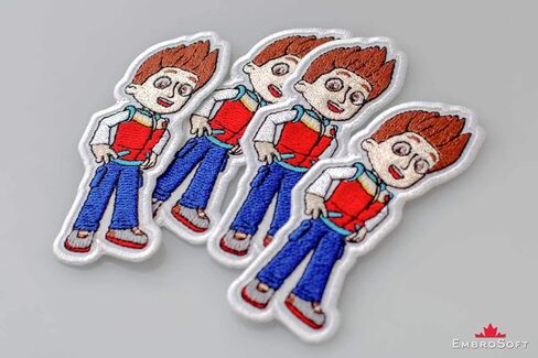 Funny Rescue Boy Ryder, Embroidered Patch Iron On, (1.6" x 3.9") in Saudi Arabia