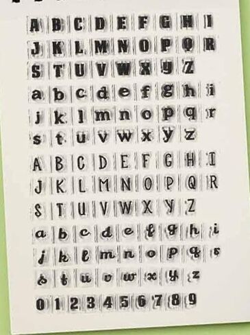 52 Capital Alphabet 52 Lowercase Alphabet 10 Numbers Rubber Clear Stamps for Card Making Decoration DIY Scrapbooking Embossing Album Decor Craft in Saudi Arabia