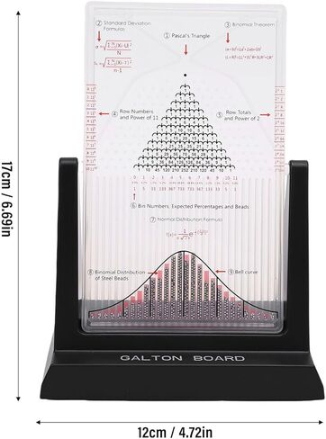 Galton Board, Probability Demonstrator Effective Statistical Law Experiment Model Dalton Board Physics Lab Teaching Tool with 2800 Metal Beads in Saudi Arabia