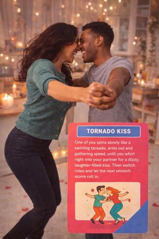 SmoochPop A Playful Couples Kissing Game | 50 Fun & Intimate Ways to Kiss Your Partner | Romantic Date Night Game | for Couples in Saudi Arabia