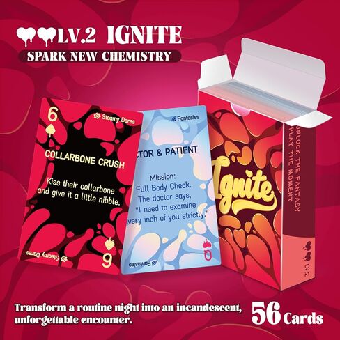 The Intimacy Trilogy Couples Card Game | 165+ Progressive Couple Cards for Couples | Deep Conversation Cards to Passion Exploration Games | Spicy Date Night Gift for Anniversaries, Valentines, Bedroom in Saudi Arabia