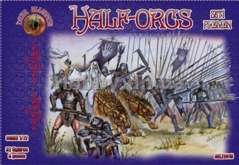 مجموعة نماذج بلاستيكية HALF-ORCS PIKEMEN، مجموعة 1 1/72 ALLIANCE 72015 in Saudi Arabia