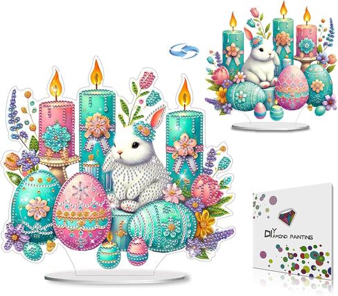 DoxQcs 5D منضدية عيد الحب عيد القديس باتريك عيد الفصح الماس مجموعة الرسم الفني الحلي للبالغين سطح المكتب زخرفة خاصة على شكل حجر الراين مكتب وضع زخرفة-St. يوم باتريك-2 in Kuwait
