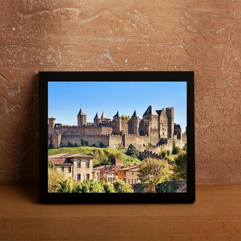 ZUVRDIAI France Carcassonne Castle Painting by Numbers DIY Unique Canvas Oil Painting Kit Digital Painting 16x20inch Without Frame in Saudi Arabia