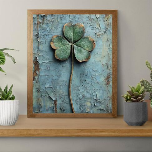 OKSGYTA Shamrock Paint by Numbers Kit for Adults, Paint by Number on Canvas, Abstract Art Digital Oil Painting Kits Suitable for Home Wall Decoration Gift 16"x 20" in Saudi Arabia