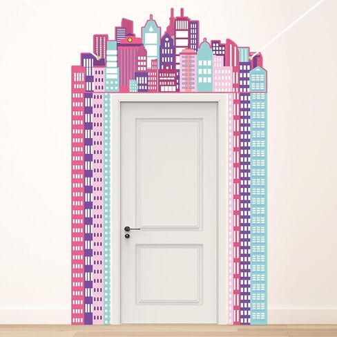 Hero Party Porch Banner Hero Themed Birthday Party Decoration Super City Door Banner Welcome Heroes Porch Sign Hanging Banner Backdrop for Kids Birthday Baby Shower Photo Booth Prop Supplies in Saudi Arabia