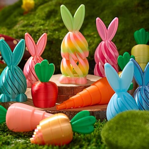 JOYIN 12Pcs Easter 3D Printed Toys, Bunny and Carrot Fidget Toys, 3D Printed Stress Relief Toys for Classroom Prize Supplies, Party Favors, Easter Egg Hunt Basket Stuffers Fillers. in Saudi Arabia