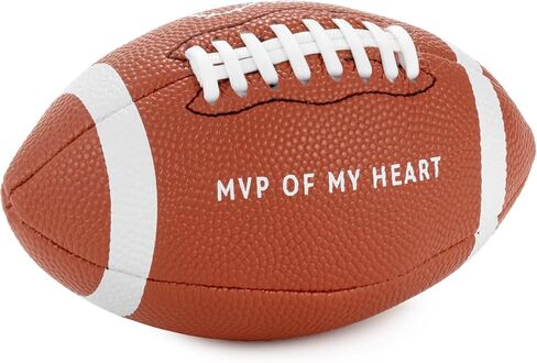 كرة قدم صغيرة من القطيفة من Hallmark، مقاس 16.5 سم (MVP of My Heart) هدية لصديقك، زوجك، شريكك، عيد الميلاد، عيد الحب، الذكرى السنوية in Saudi Arabia