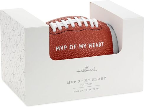 كرة قدم صغيرة من القطيفة من Hallmark، مقاس 16.5 سم (MVP of My Heart) هدية لصديقك، زوجك، شريكك، عيد الميلاد، عيد الحب، الذكرى السنوية in Saudi Arabia