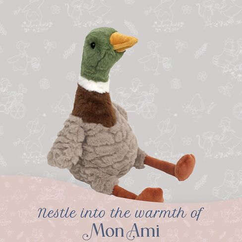 لعبة MON AMI River Mallard Duck القطيفة مقاس 33 سم | حيوانات محشوة ناعمة ومحبوبة وملونة للأطفال | حيوانات المزرعة القطيفة لوقت اللعب والحضن والمرح الخيالي | بطة رائعة قابلة للاحتضان لجميع الأعمار in Saudi Arabia