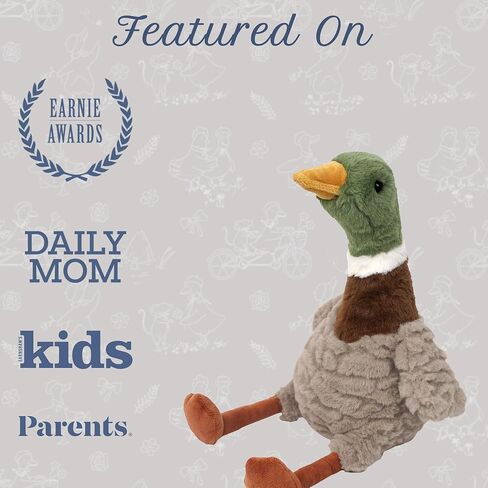 لعبة MON AMI River Mallard Duck القطيفة مقاس 33 سم | حيوانات محشوة ناعمة ومحبوبة وملونة للأطفال | حيوانات المزرعة القطيفة لوقت اللعب والحضن والمرح الخيالي | بطة رائعة قابلة للاحتضان لجميع الأعمار in Saudi Arabia
