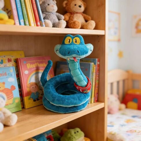 Cute Cartoon Plush Snake Doll, Soft Comfortable Stuffed Animal Toy, Ideal Gift for Teens, Animal Lovers, Birthday and Holiday in Saudi Arabia