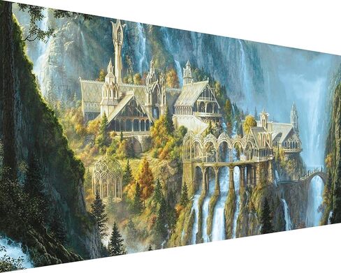 YALKIN Diamond Painting Kits for Adults(31.5 x 15.7 inch), DIY Large 5D Diamond Painting Garden Paint by Number with Gem Art Drill Diamond Painting Kits for Kids for Home Wall Decor in Saudi Arabia