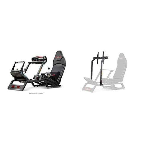 Next Level Racing F-GT Racing Simulator Cockpit. Formula and GT racing simulator cockpit compatible with Thrustmaster, Fanatec, Moza Racing on PC, Xbox and PS in Kuwait