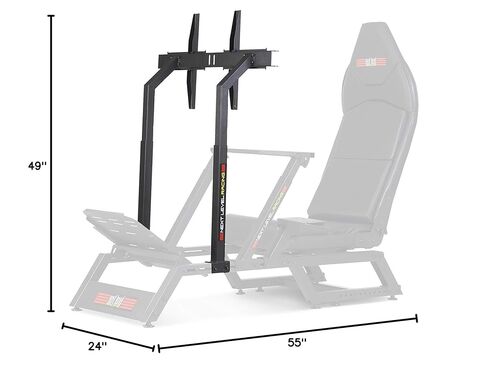 Next Level Racing F-GT Racing Simulator Cockpit. Formula and GT racing simulator cockpit compatible with Thrustmaster, Fanatec, Moza Racing on PC, Xbox and PS in Kuwait